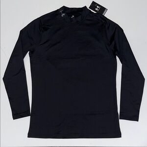 Under Armour ColdGear Compression Shirt Mock Black LS Men's L base layer NWT
